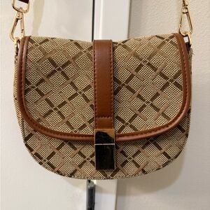 Target Tan and Brown Crossbody Bag
